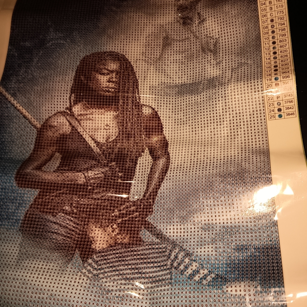 The Walking Dead Diamond Painting Kit With Michonne, Rick, and RJ 30x40 - Picture 4 of 7
